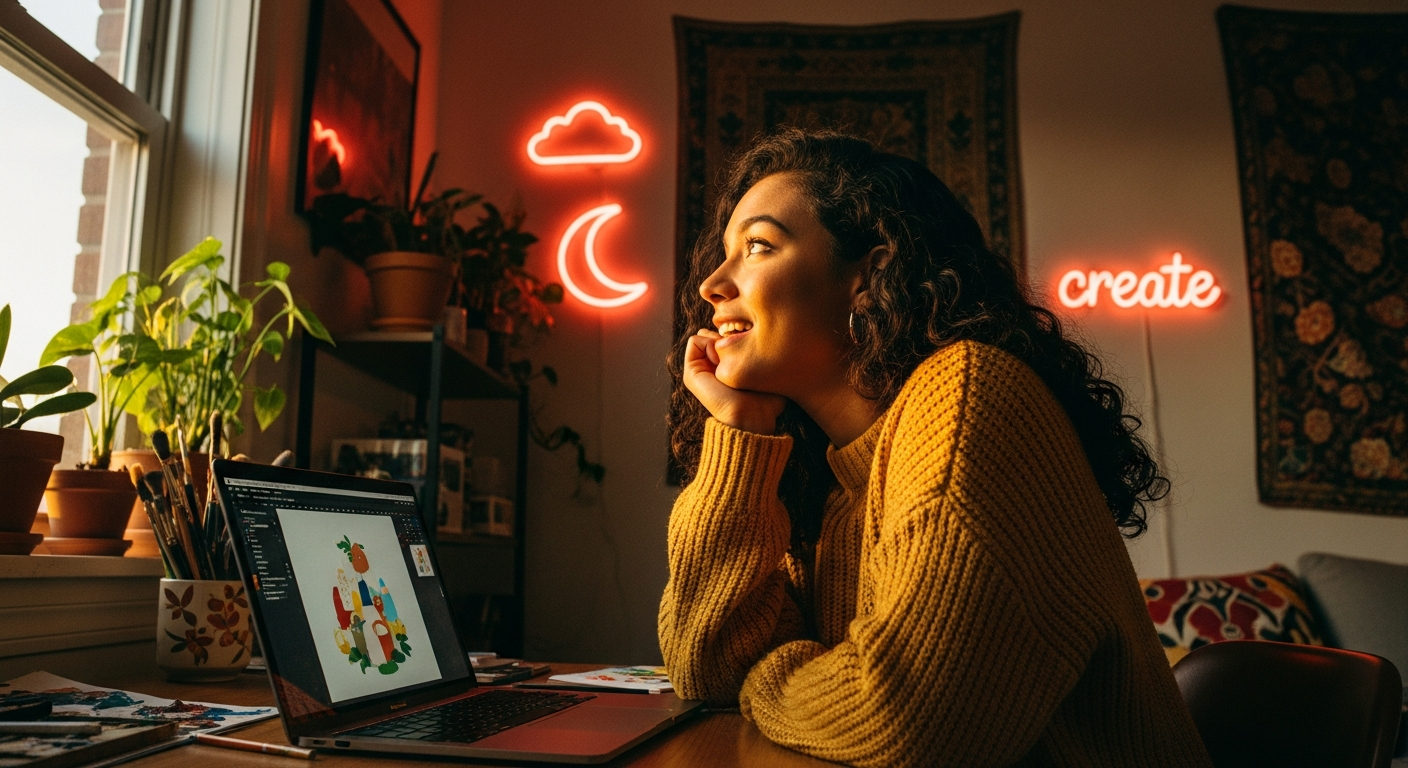 A creator writing in their own voice
